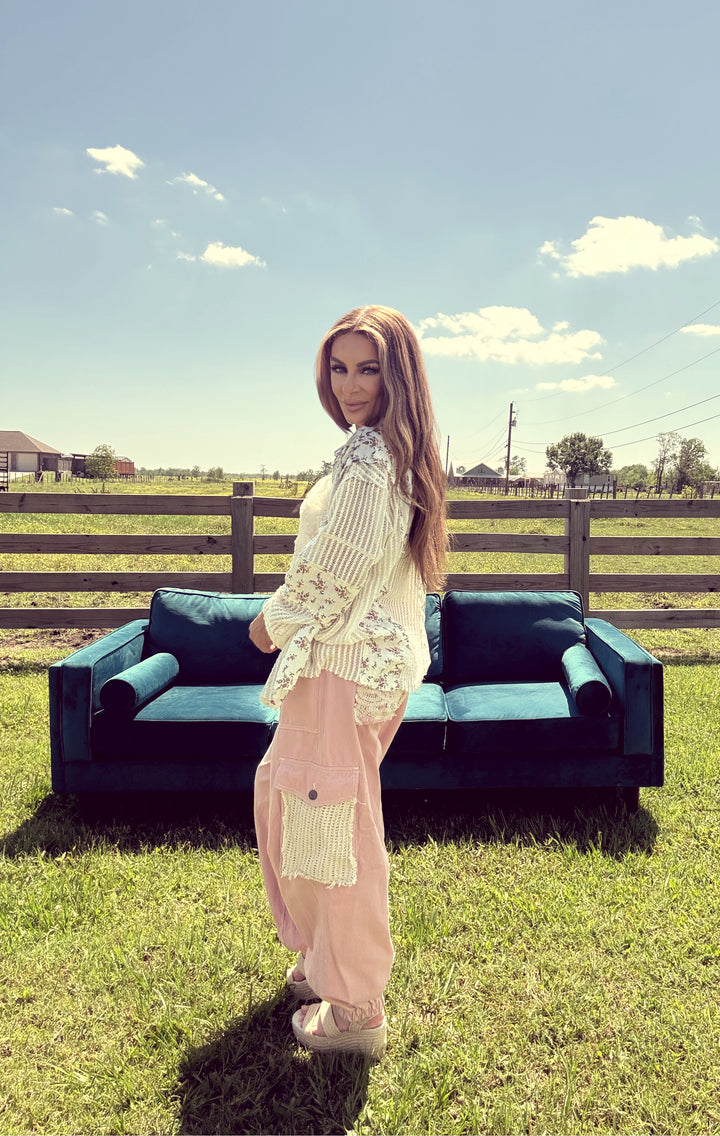 The Ditsy Darling Blouse-Tops-POL Clothing-Shop with Bloom West Boutique, Women's Fashion Boutique, Located in Houma, Louisiana