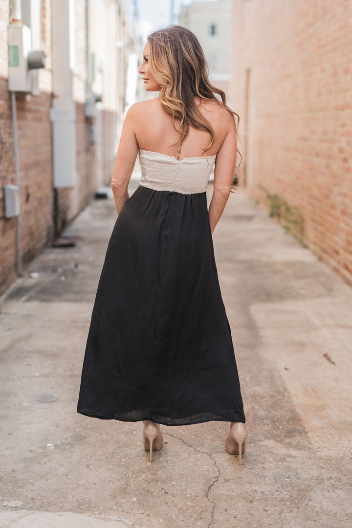 Hayden Twisted Front Midi Dress-Midi Dresses-mable-Shop with Bloom West Boutique, Women's Fashion Boutique, Located in Houma, Louisiana