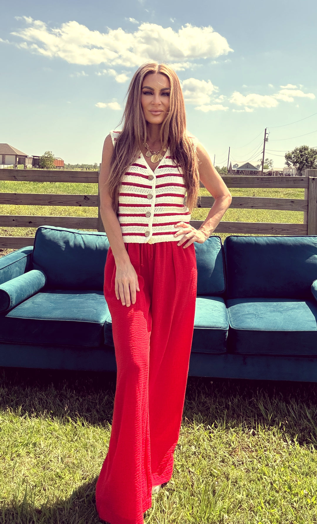 Boardwalk Babe Vest-Tops-Hyfve-Shop with Bloom West Boutique, Women's Fashion Boutique, Located in Houma, Louisiana