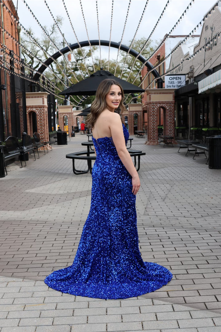 Alivia Sequin Mermaid Gown-Formal Gowns-17 young dress-Shop with Bloom West Boutique, Women's Fashion Boutique, Located in Houma, Louisiana