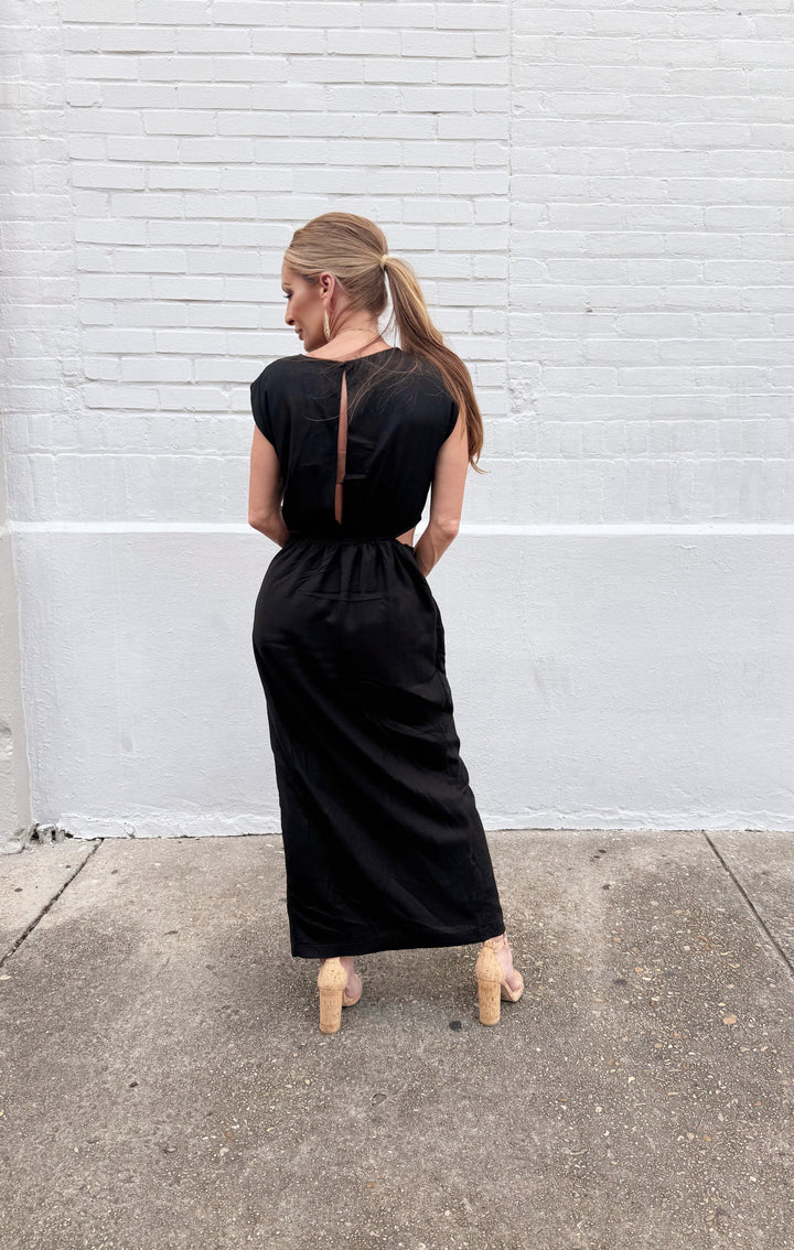 The Kendall Cut-Out-Midi Dresses-Aakaa-Shop with Bloom West Boutique, Women's Fashion Boutique, Located in Houma, Louisiana