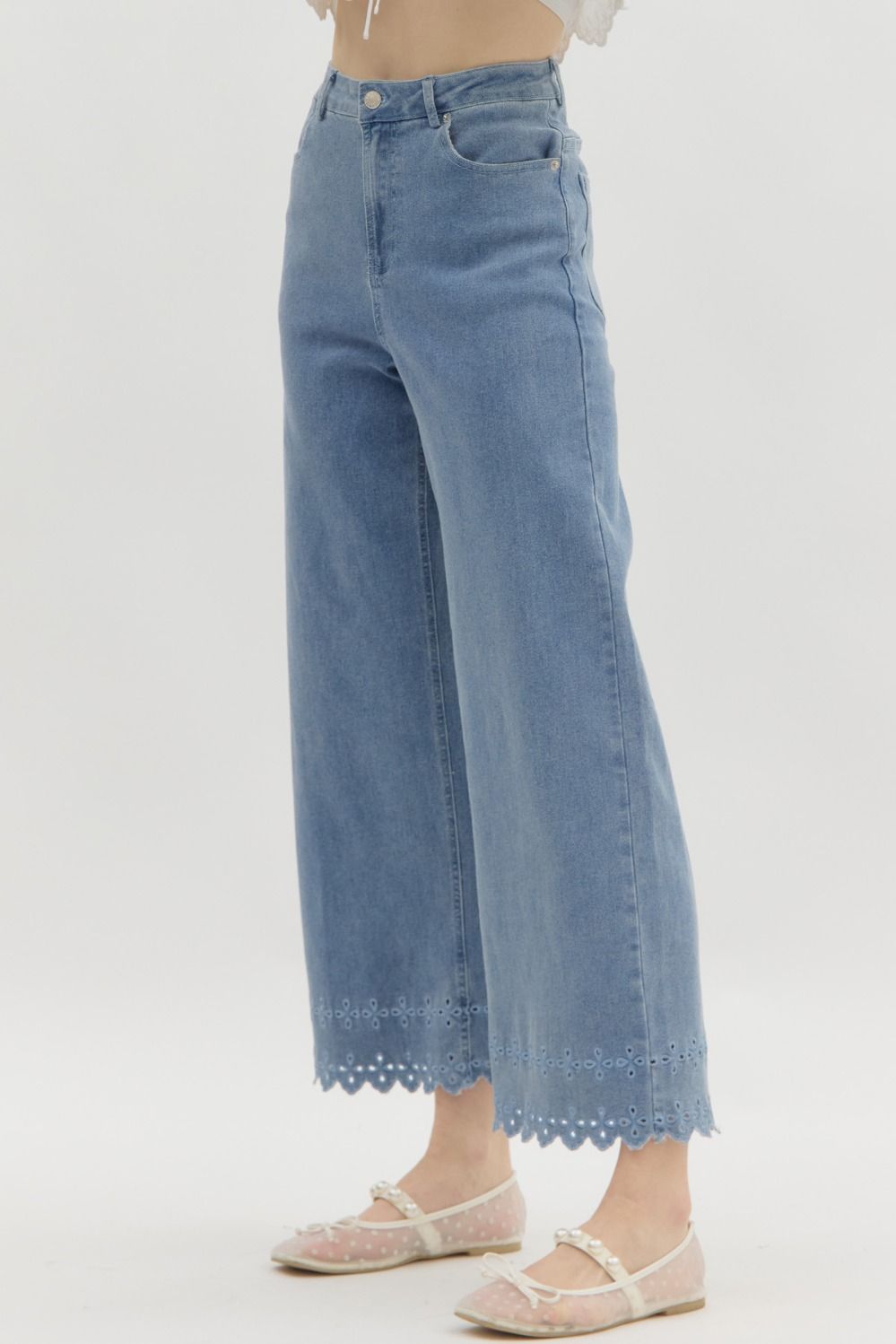 Ethereal Eyelet Denim Jeans-Jeans-entro-Shop with Bloom West Boutique, Women's Fashion Boutique, Located in Houma, Louisiana