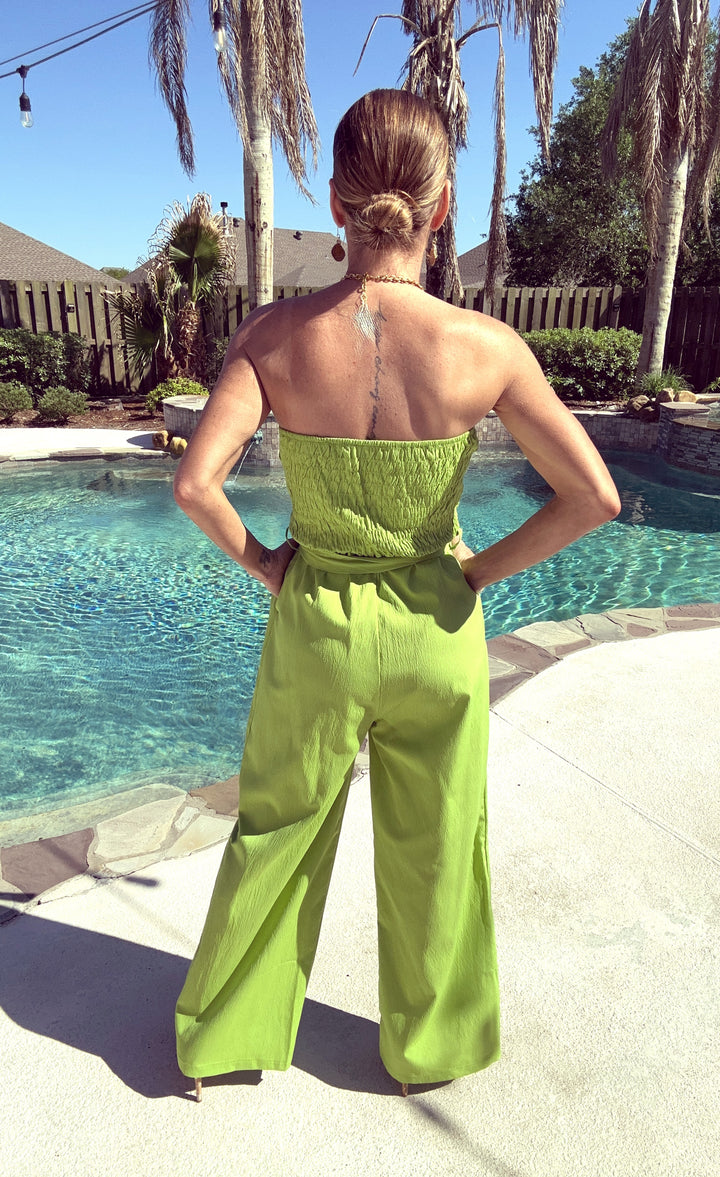 Fern Flow Jumpsuit-Jumpsuits-Rosa Clothing-Shop with Bloom West Boutique, Women's Fashion Boutique, Located in Houma, Louisiana
