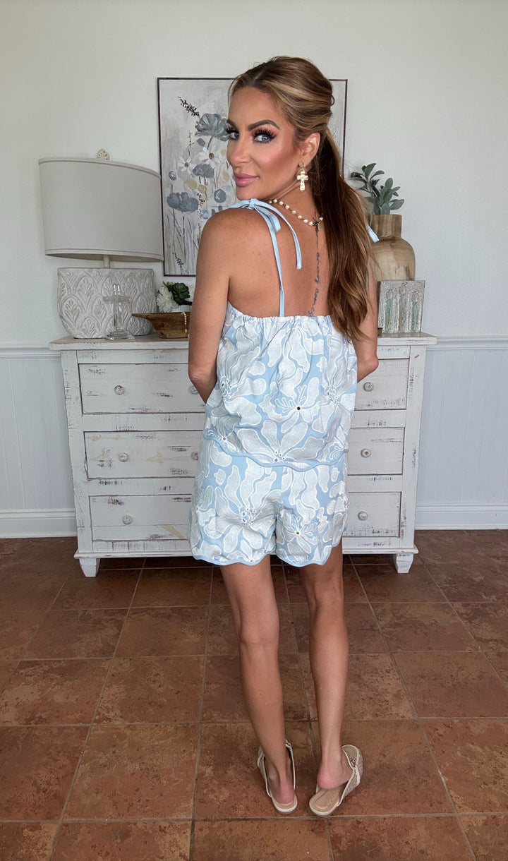 Embroidered Ivory Dream Shorts-Shorts-Entro-Shop with Bloom West Boutique, Women's Fashion Boutique, Located in Houma, Louisiana