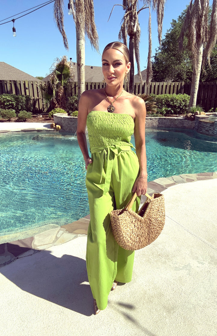 Fern Flow Jumpsuit-Jumpsuits-Rosa Clothing-Shop with Bloom West Boutique, Women's Fashion Boutique, Located in Houma, Louisiana