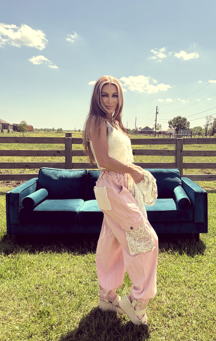 Dusk Pearl Crop-Tops-POL Clothing-Shop with Bloom West Boutique, Women's Fashion Boutique, Located in Houma, Louisiana