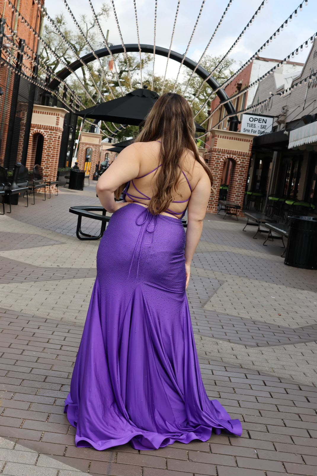 Anastasia Stone Accented Long Mermaid Evening Gown-Formal Gowns-juliet-Shop with Bloom West Boutique, Women's Fashion Boutique, Located in Houma, Louisiana