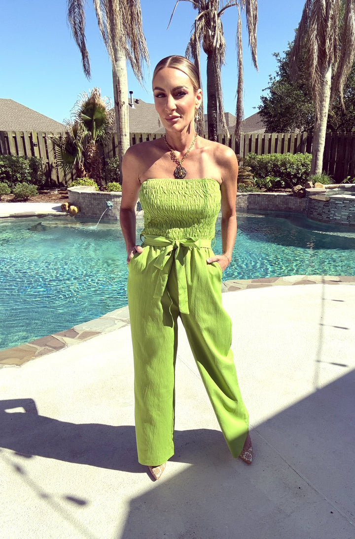 Fern Flow Jumpsuit-Jumpsuits-Rosa Clothing-Shop with Bloom West Boutique, Women's Fashion Boutique, Located in Houma, Louisiana