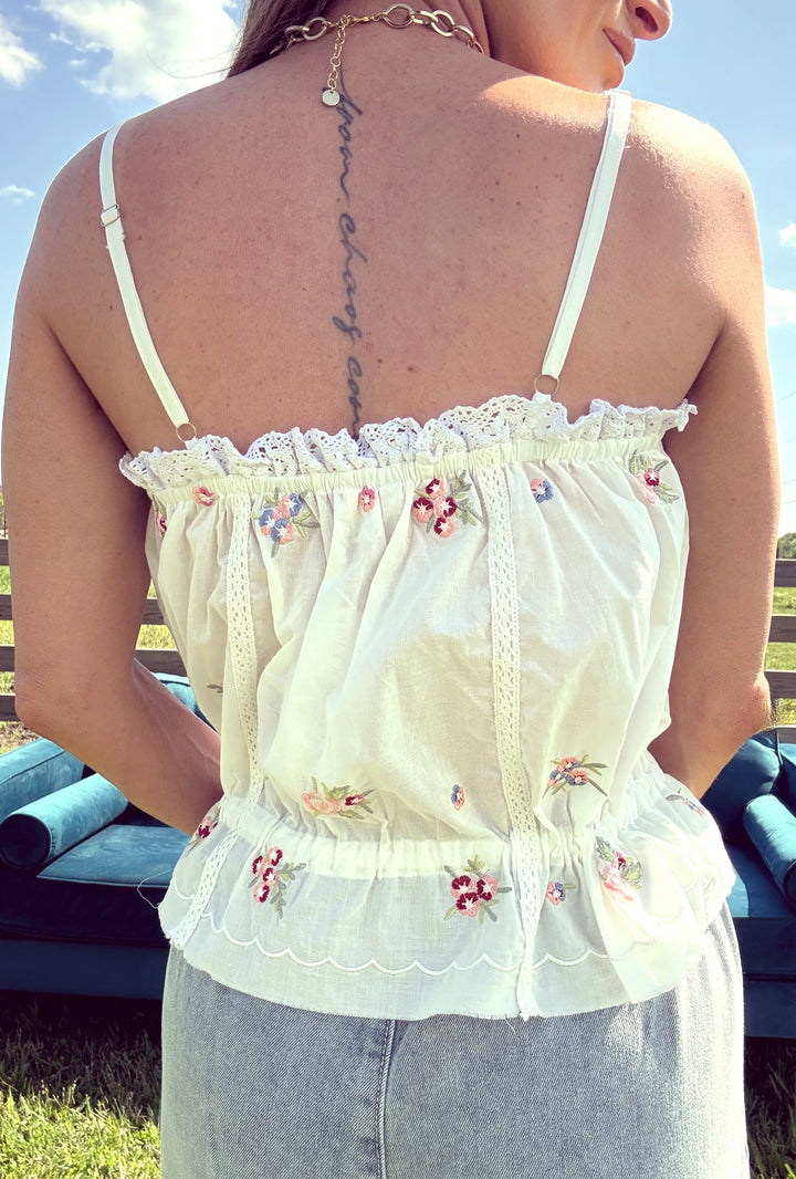 Lace & Light Blouse-Tops-POL Clothing-Shop with Bloom West Boutique, Women's Fashion Boutique, Located in Houma, Louisiana