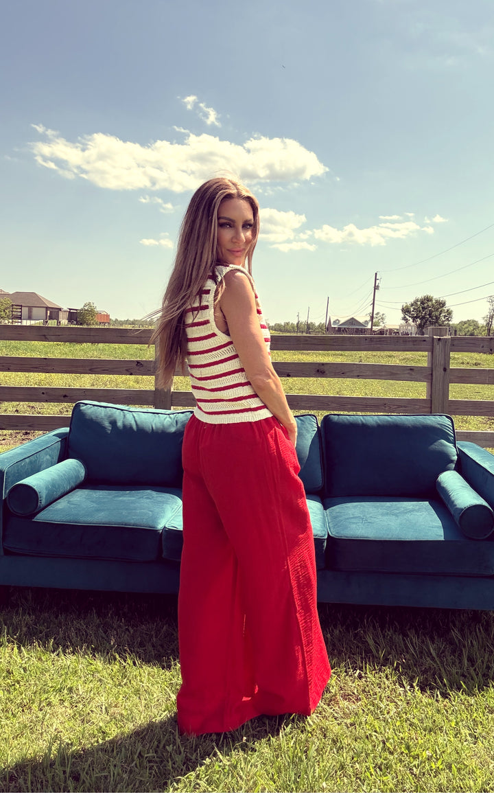 Boardwalk Babe Vest-Tops-Hyfve-Shop with Bloom West Boutique, Women's Fashion Boutique, Located in Houma, Louisiana