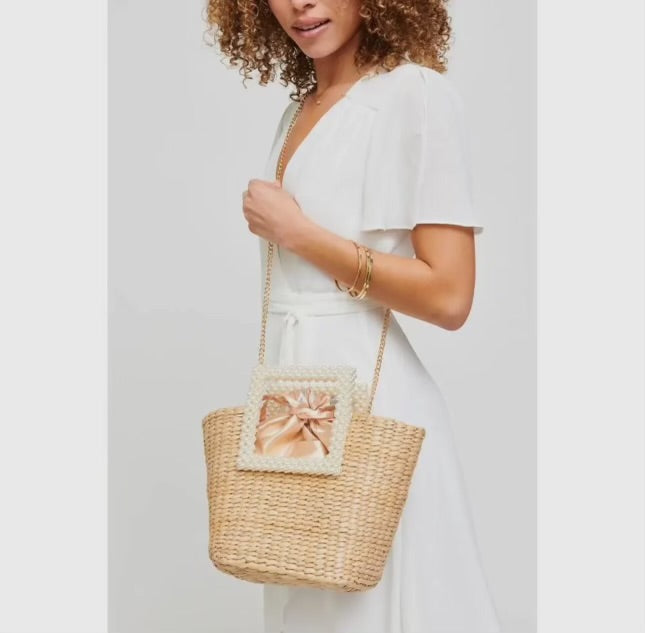 Whitsunday Tote With Pearl Handles-Handbags-Urban Expressions-Shop with Bloom West Boutique, Women's Fashion Boutique, Located in Houma, Louisiana