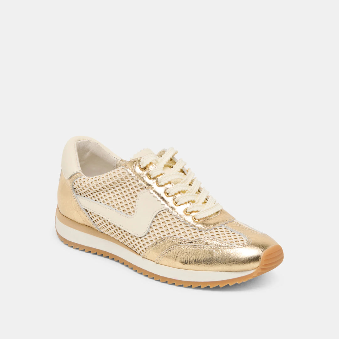 Dolce Vita Gold Woven Mesh Sneakers-SNEAKERS-Dolce Vita-Shop with Bloom West Boutique, Women's Fashion Boutique, Located in Houma, Louisiana