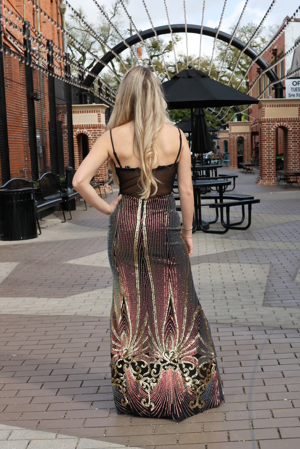 Josie Art Deco Sequins Maxi Dress-Formal Gowns-Cefian-Shop with Bloom West Boutique, Women's Fashion Boutique, Located in Houma, Louisiana