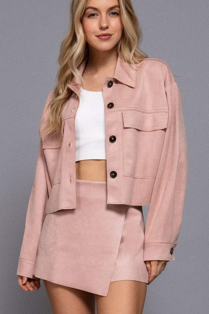 Front Wrap Faux Suede Skort-Active Basic | Active USA-Shop with Bloom West Boutique, Women's Fashion Boutique, Located in Houma, Louisiana