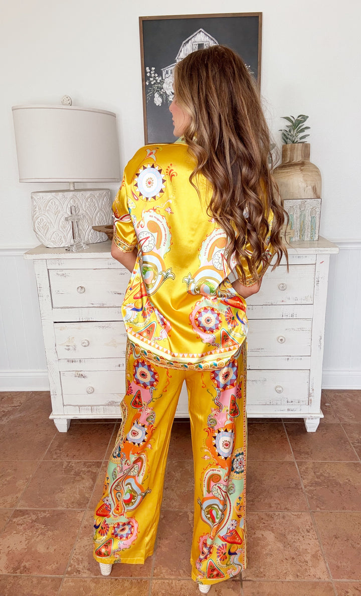 Satin Solstice set-Two Piece Set-Rosa Clothing-Shop with Bloom West Boutique, Women's Fashion Boutique, Located in Houma, Louisiana