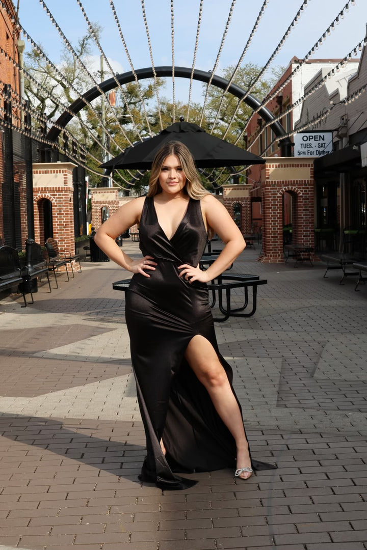 Amalie Casino Maxi Dress with Side Slit-Formal Gowns-Cefian-Shop with Bloom West Boutique, Women's Fashion Boutique, Located in Houma, Louisiana