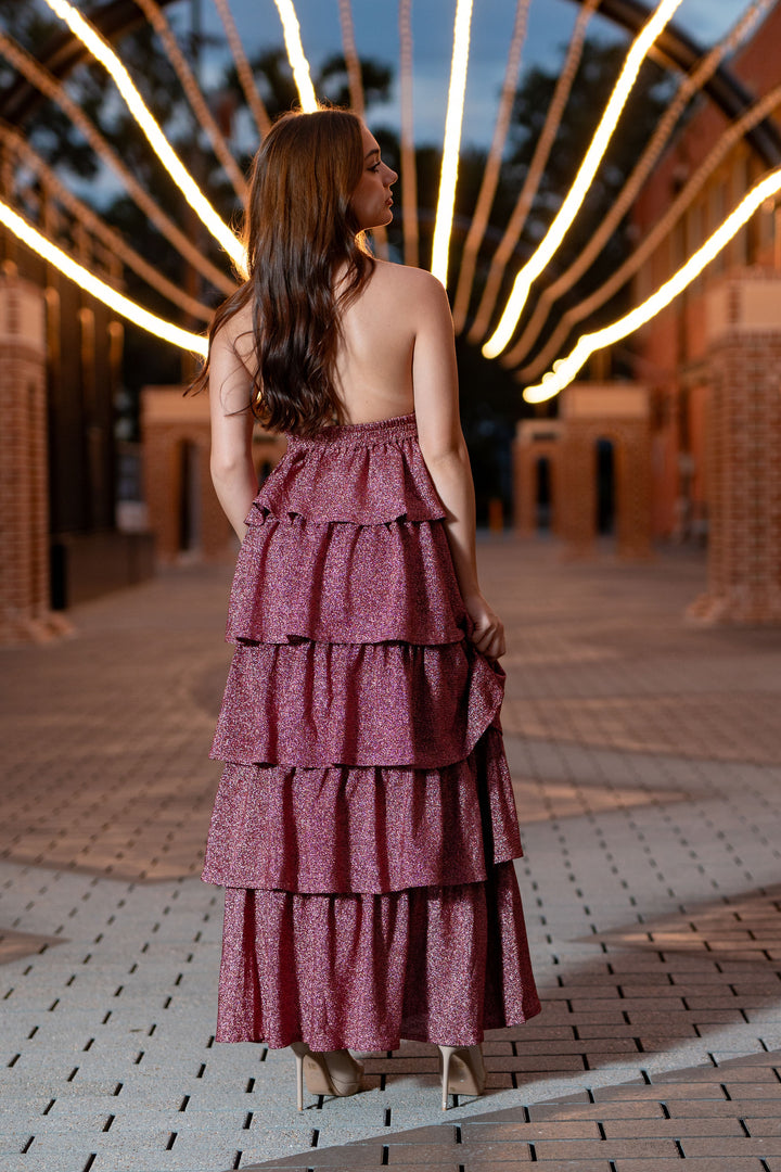 Buddy Love Talia Halter Long Dress- Valentine-Maxi Dresses-Buddy Love-Shop with Bloom West Boutique, Women's Fashion Boutique, Located in Houma, Louisiana