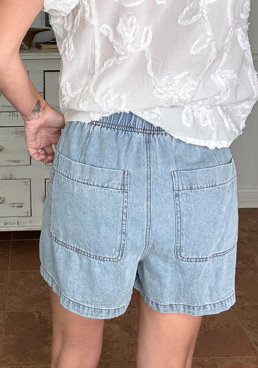 Harper Highs Denim shorts-Shorts-Entro-Shop with Bloom West Boutique, Women's Fashion Boutique, Located in Houma, Louisiana