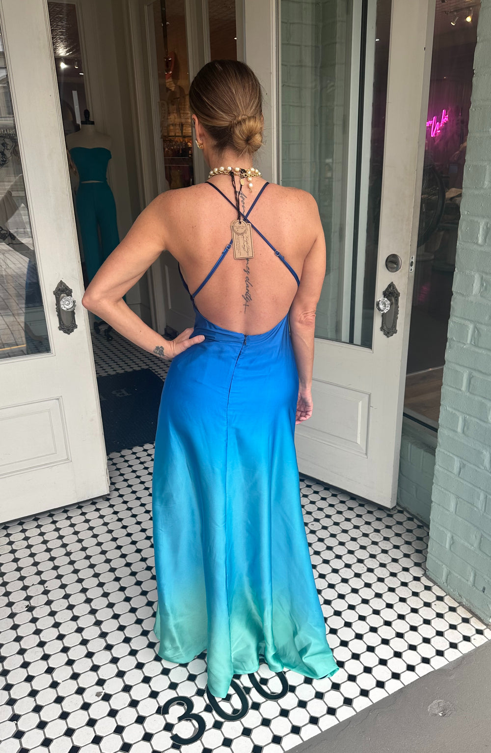 Malie Ombre Ocean Breeze Sleeveless Maxi Dress-Maxi Dresses-dress forum-Shop with Bloom West Boutique, Women's Fashion Boutique, Located in Houma, Louisiana