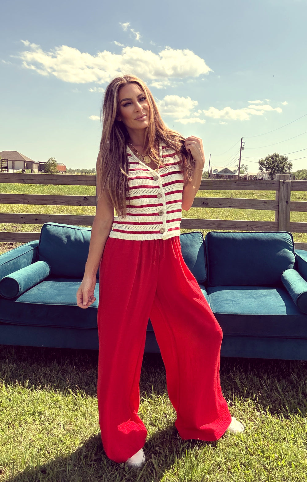Boardwalk Babe Vest-Tops-Hyfve-Shop with Bloom West Boutique, Women's Fashion Boutique, Located in Houma, Louisiana