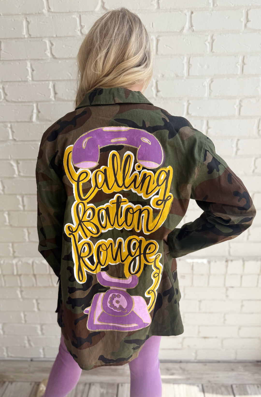 Calling Baton Rouge Jacket-Jackets-artist-Shop with Bloom West Boutique, Women's Fashion Boutique, Located in Houma, Louisiana