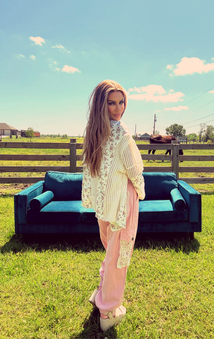 The Ditsy Darling Blouse-Tops-POL Clothing-Shop with Bloom West Boutique, Women's Fashion Boutique, Located in Houma, Louisiana