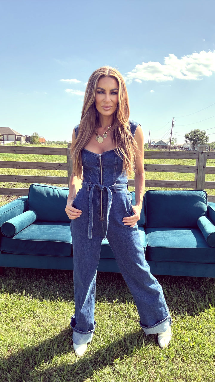 Urban Edge Jumpsuit-Jumpsuits-Curds & Whey-Shop with Bloom West Boutique, Women's Fashion Boutique, Located in Houma, Louisiana