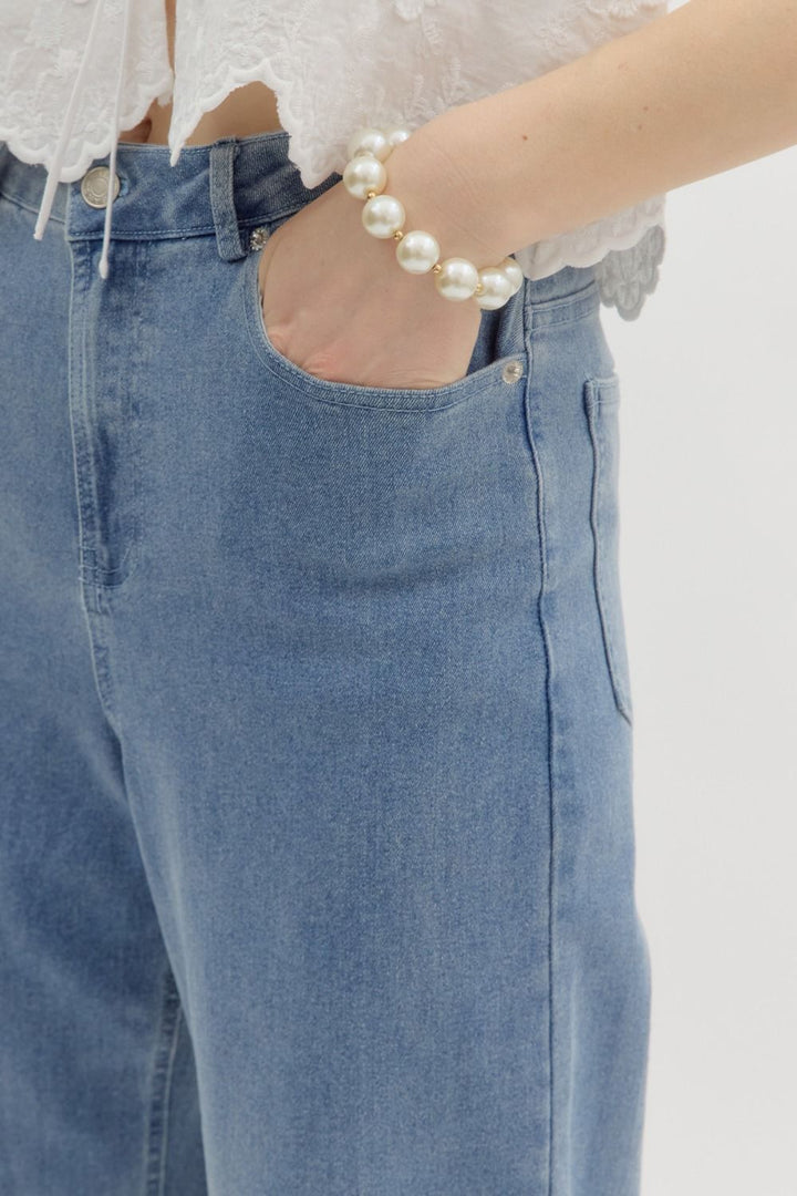 Ethereal Eyelet Denim Jeans-Jeans-entro-Shop with Bloom West Boutique, Women's Fashion Boutique, Located in Houma, Louisiana