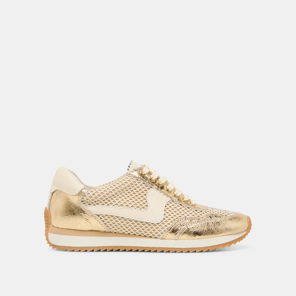 Dolce Vita Gold Woven Mesh Sneakers-SNEAKERS-Dolce Vita-Shop with Bloom West Boutique, Women's Fashion Boutique, Located in Houma, Louisiana