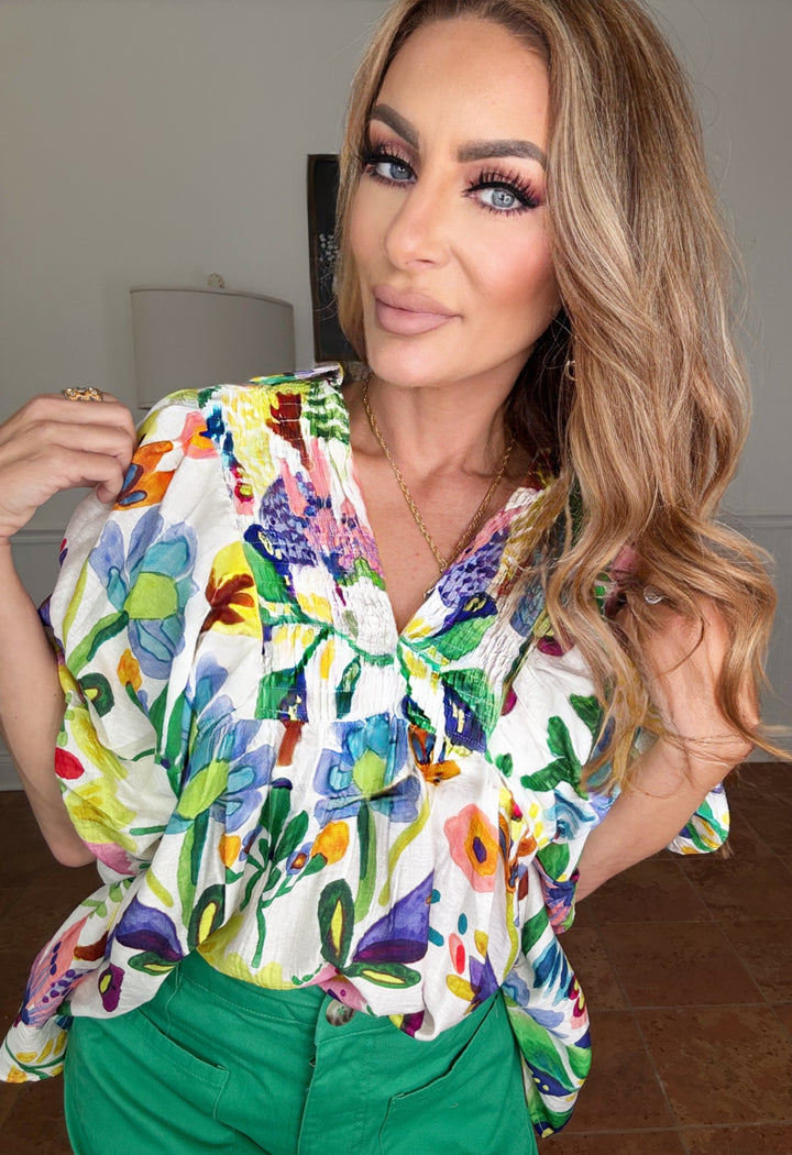 The Lola Bloom Top-Tops-Entro-Shop with Bloom West Boutique, Women's Fashion Boutique, Located in Houma, Louisiana