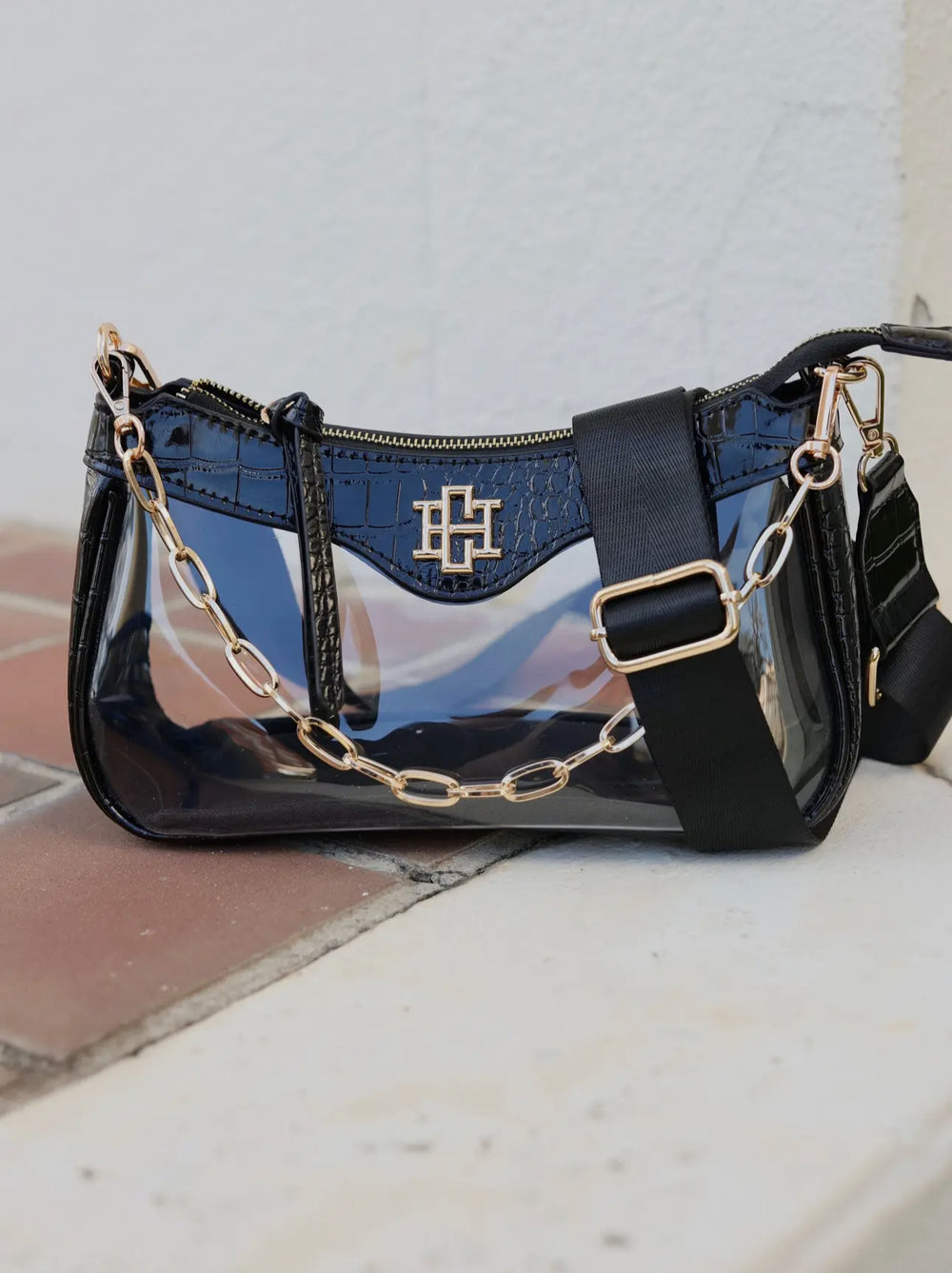 Cassidy Clear Crossbody-Handbags-Caroline Hill-Shop with Bloom West Boutique, Women's Fashion Boutique, Located in Houma, Louisiana
