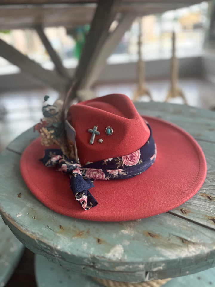 OK Coral Hat-Hats-Accessory Concierge-Shop with Bloom West Boutique, Women's Fashion Boutique, Located in Houma, Louisiana