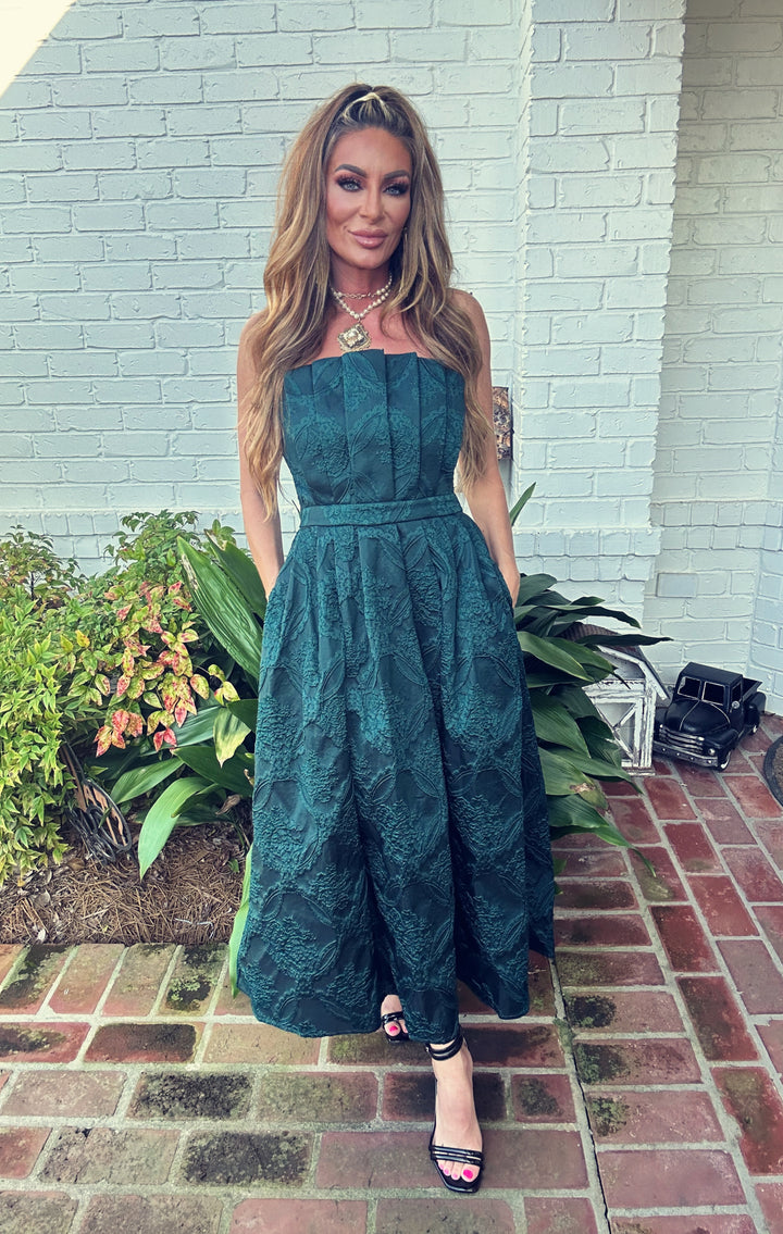 Noelle Strapless Maxi Dress-Maxi Dresses-Entro-Shop with Bloom West Boutique, Women's Fashion Boutique, Located in Houma, Louisiana