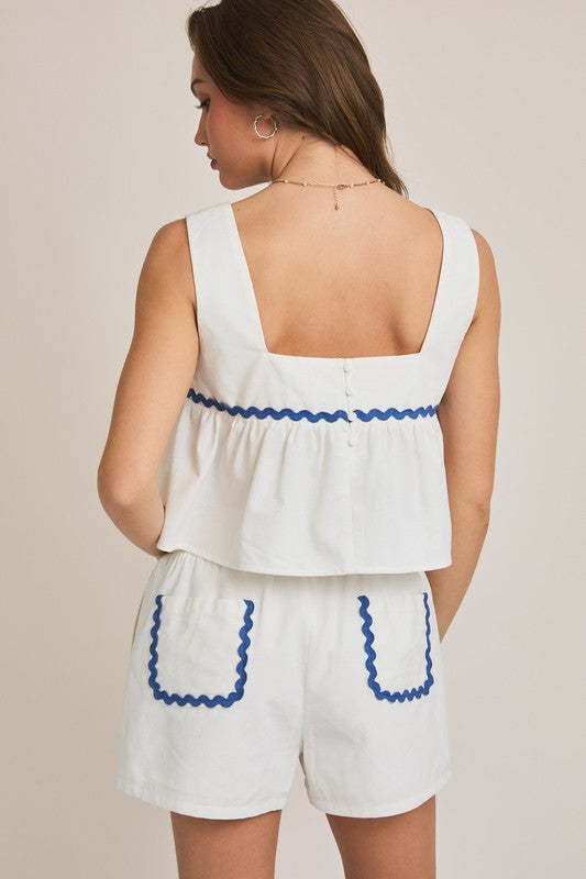 She Sells Sea Shells Set-Two Piece Set-Le lis-Shop with Bloom West Boutique, Women's Fashion Boutique, Located in Houma, Louisiana