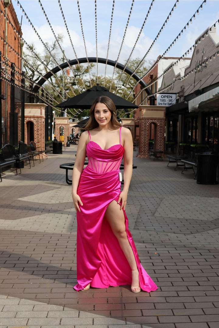 Veronica Fitted Corset Gown-Formal Gowns-17 young dress-Shop with Bloom West Boutique, Women's Fashion Boutique, Located in Houma, Louisiana
