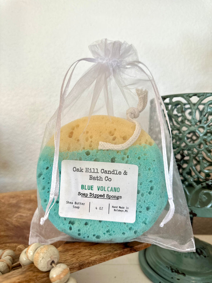 Oak Hill Bath Soap Dipped Sponge-Accessories-Oak hill bath-Shop with Bloom West Boutique, Women's Fashion Boutique, Located in Houma, Louisiana