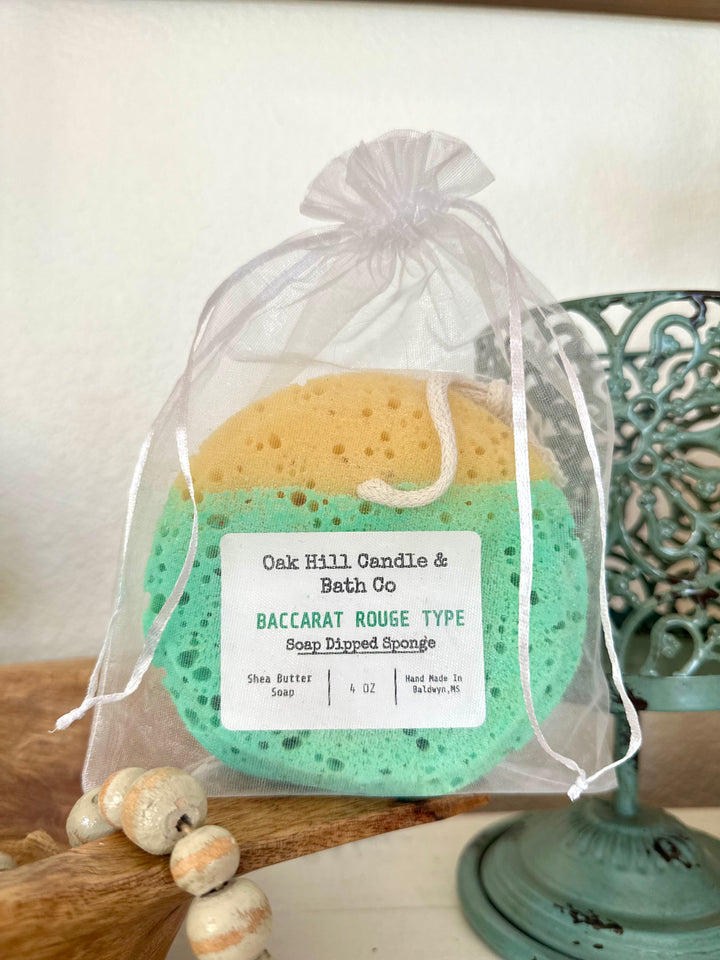 Oak Hill Bath Soap Dipped Sponge-Accessories-Oak hill bath-Shop with Bloom West Boutique, Women's Fashion Boutique, Located in Houma, Louisiana