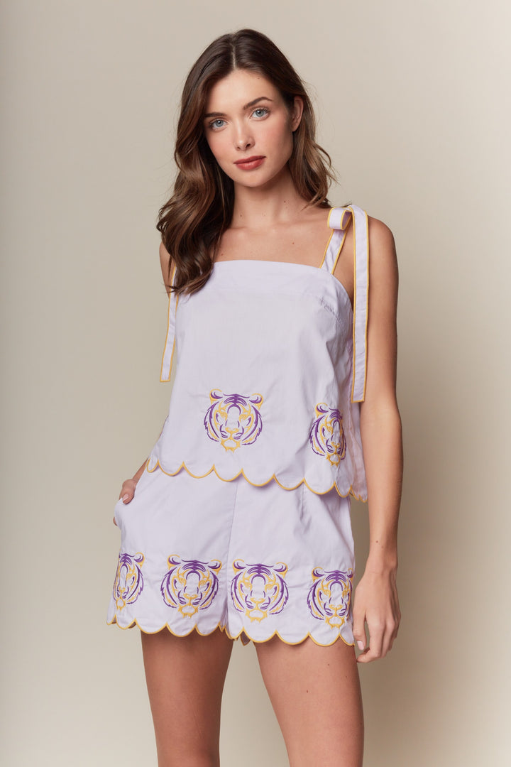 Tailgate Tiger Embroidered Set-Two Piece Set-Rareraw-Shop with Bloom West Boutique, Women's Fashion Boutique, Located in Houma, Louisiana