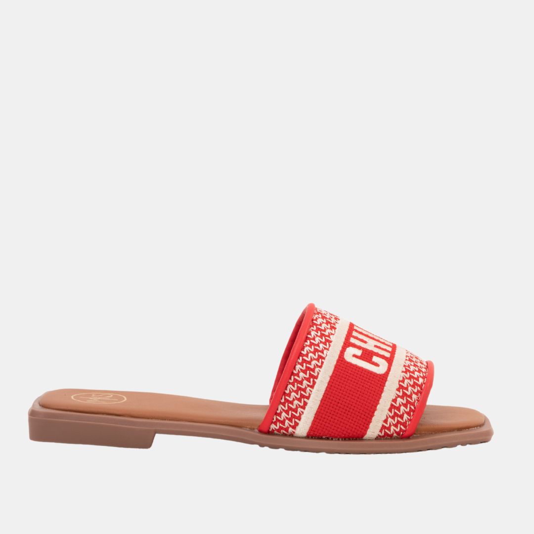BOBBIE GAME DAY CHIEFS-FLATS-MODAPASSO-Shop with Bloom West Boutique, Women's Fashion Boutique, Located in Houma, Louisiana