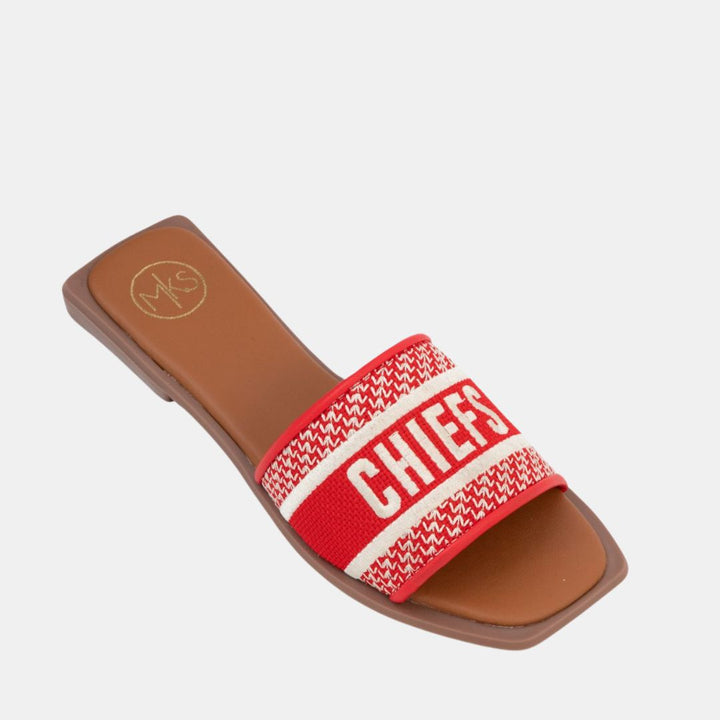 BOBBIE GAME DAY CHIEFS-FLATS-MODAPASSO-Shop with Bloom West Boutique, Women's Fashion Boutique, Located in Houma, Louisiana