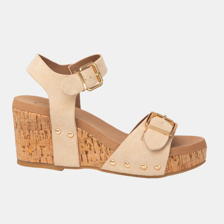 Romy Ankle Strap Wedge Sandal – Adjustable Buckle & Cork Platform in 3 Colors-WEDGES-MODAPASSO-Shop with Bloom West Boutique, Women's Fashion Boutique, Located in Houma, Louisiana