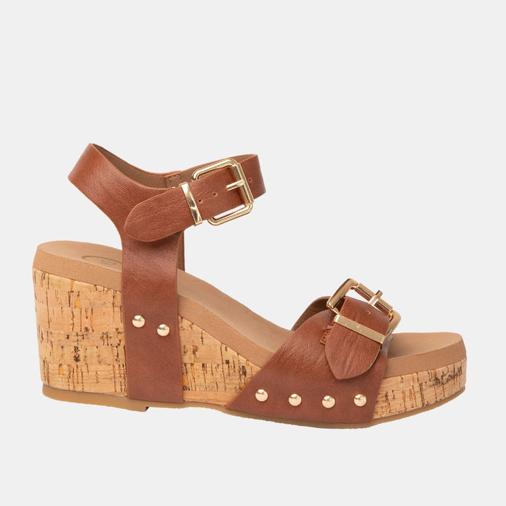 Romy Ankle Strap Wedge Sandal – Adjustable Buckle & Cork Platform in 3 Colors-WEDGES-MODAPASSO-Shop with Bloom West Boutique, Women's Fashion Boutique, Located in Houma, Louisiana