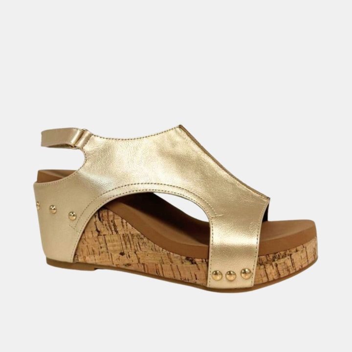Hannah Slingback Wedge – Cutout Platform Sandal in 8 Stylish Finishes-WEDGES-MODAPASSO-Shop with Bloom West Boutique, Women's Fashion Boutique, Located in Houma, Louisiana