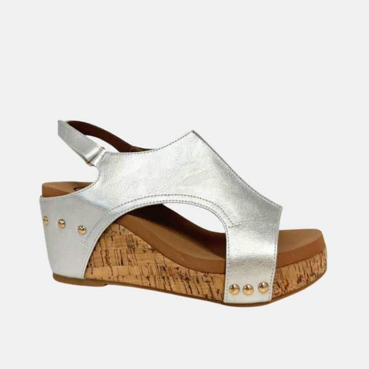 Hannah Slingback Wedge – Cutout Platform Sandal in 8 Stylish Finishes-WEDGES-MODAPASSO-Shop with Bloom West Boutique, Women's Fashion Boutique, Located in Houma, Louisiana
