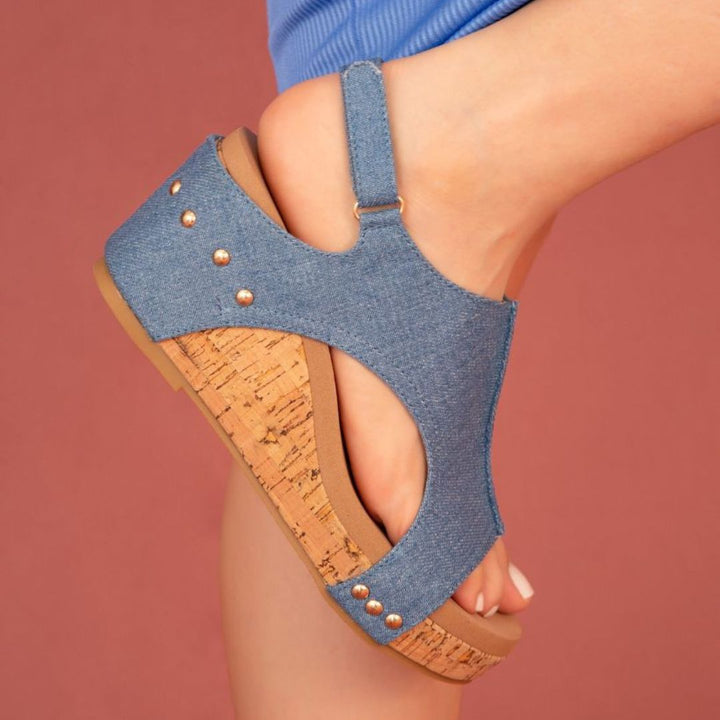 Hannah Slingback Wedge – Cutout Platform Sandal in 8 Stylish Finishes-WEDGES-MODAPASSO-Shop with Bloom West Boutique, Women's Fashion Boutique, Located in Houma, Louisiana