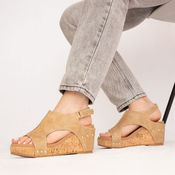 Hannah Slingback Wedge – Cutout Platform Sandal in 8 Stylish Finishes-WEDGES-MODAPASSO-Shop with Bloom West Boutique, Women's Fashion Boutique, Located in Houma, Louisiana