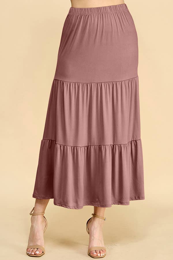 Gracelynn Tiered Maxi Skirt-Heart & Hips-Shop with Bloom West Boutique, Women's Fashion Boutique, Located in Houma, Louisiana