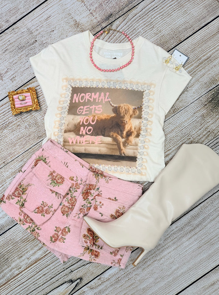 Normal Gets You No Where Tee-Graphic Tees-Keep it Gypsy-Shop with Bloom West Boutique, Women&