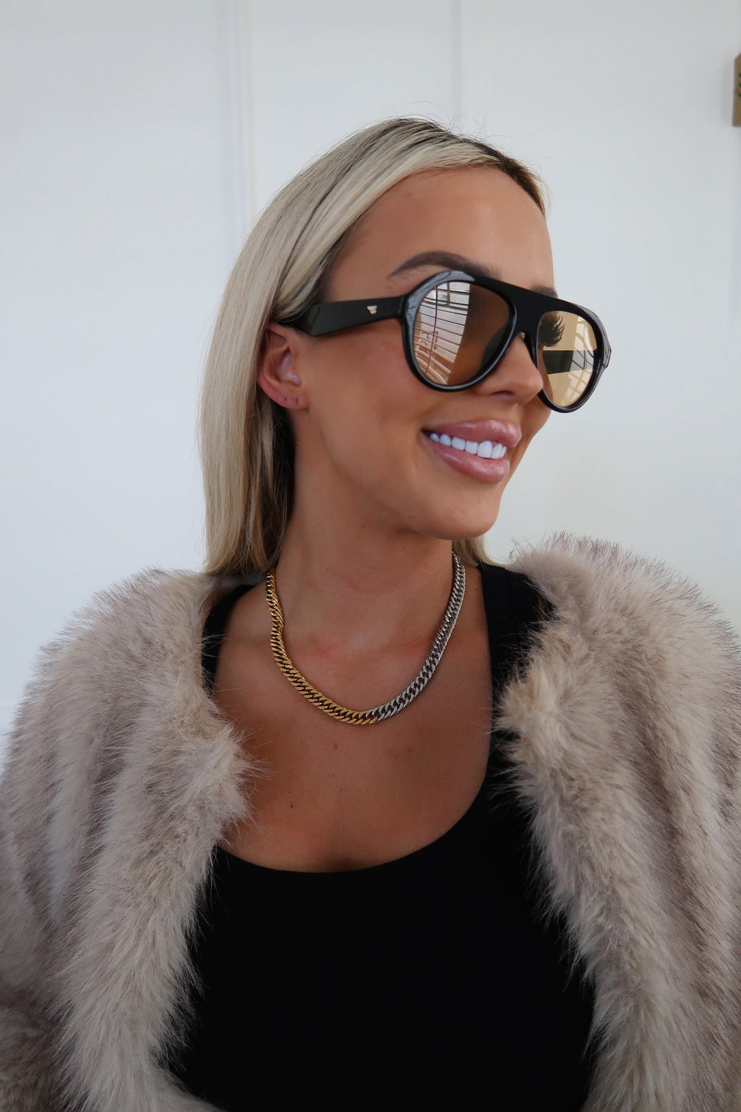 TWO TONED CHAIN NECKLACE-Chansuttpearls-Shop with Bloom West Boutique, Women&