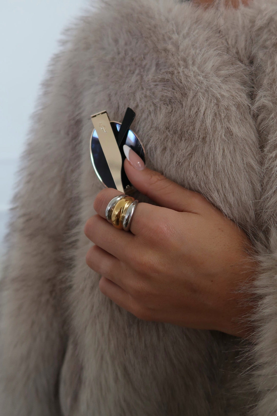 TWO TONED DOME RING ￼-Chansuttpearls-Shop with Bloom West Boutique, Women&